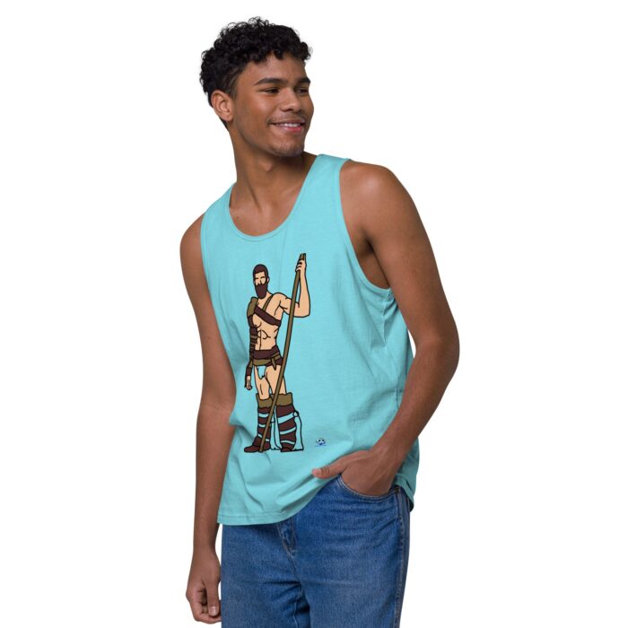 Men’s premium tank top - The Warrior - Image 43