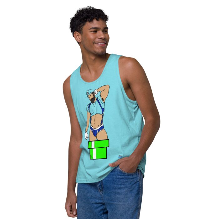 Men’s premium tank top - Warp Pipe Dreams - Image 43
