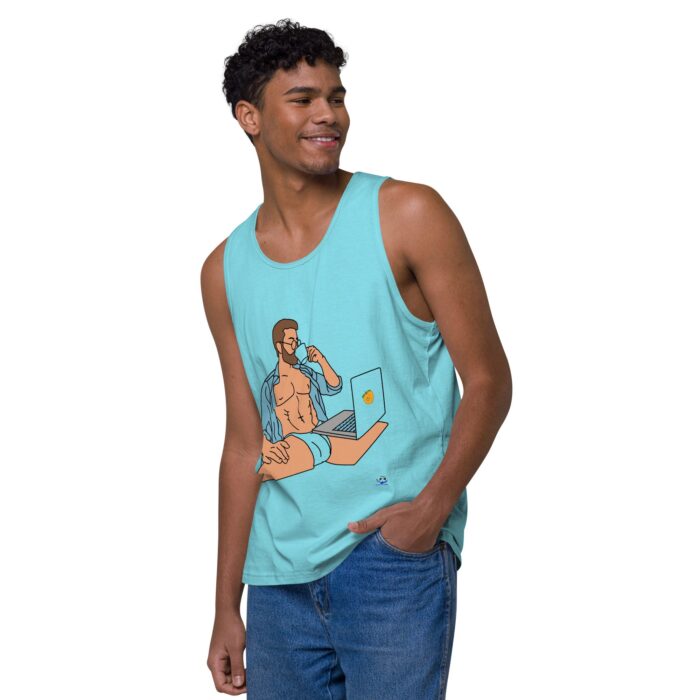 Men’s premium tank top - Work from Home - Image 43
