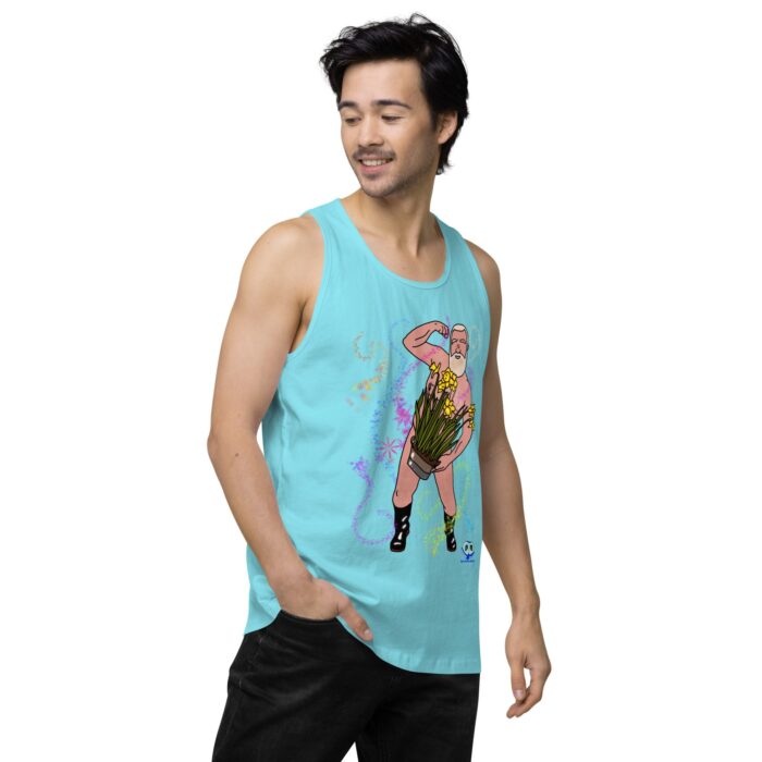 Men’s premium tank top - Flower Power - Image 53