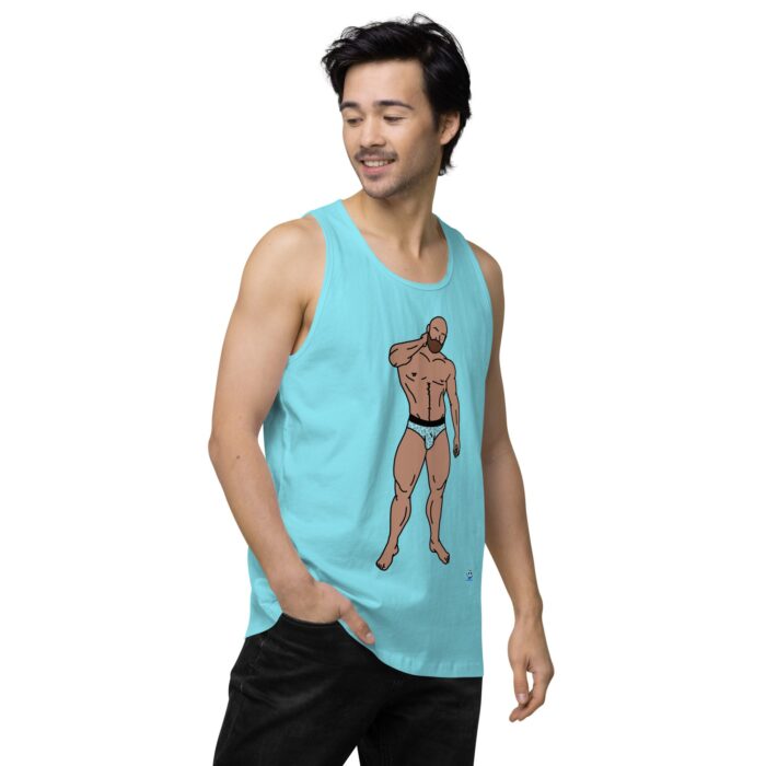 Men’s premium tank top - Leopard Bikini - Image 53