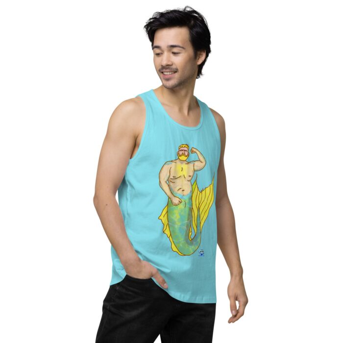 Men’s premium tank top - MerCub Yellow - Image 53