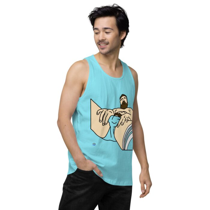 Men’s premium tank top - Peekaboo Bush - Image 53