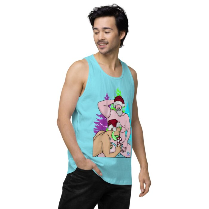 Men’s premium tank top - Peppermint Stick - Image 53