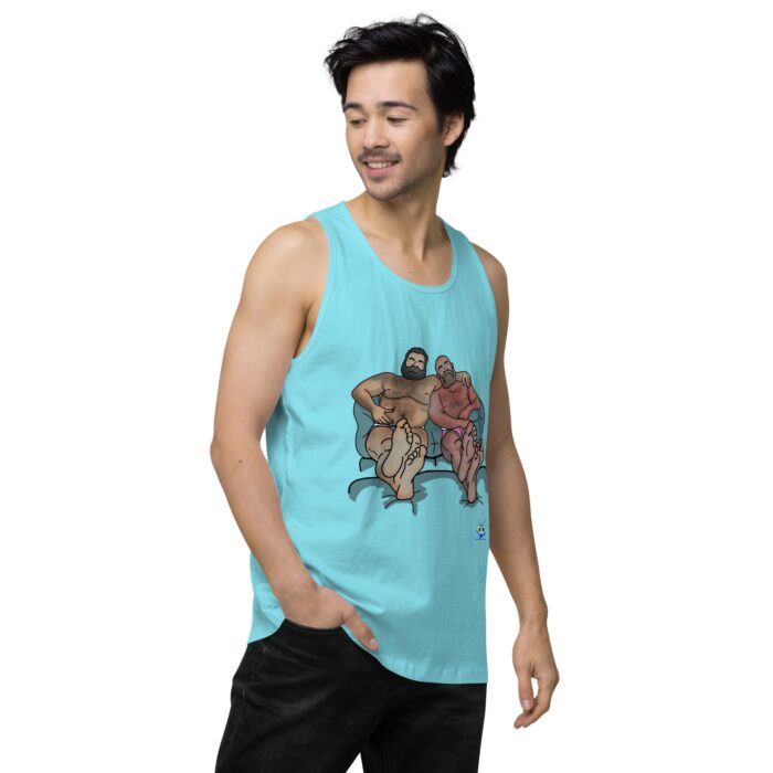 Men’s premium tank top - Staying In - Image 53