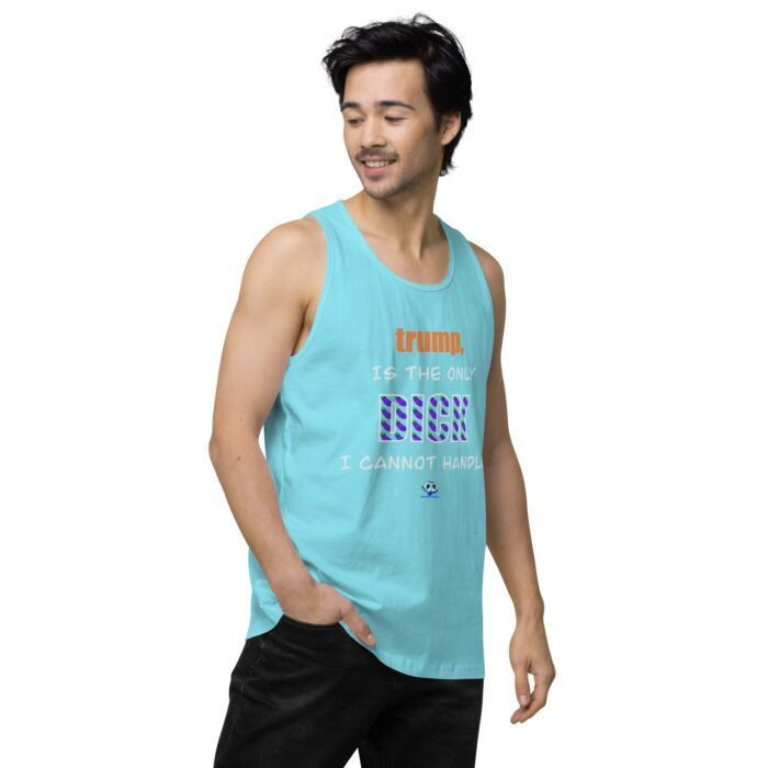 Men’s premium tank top - trump is a dick - Image 53