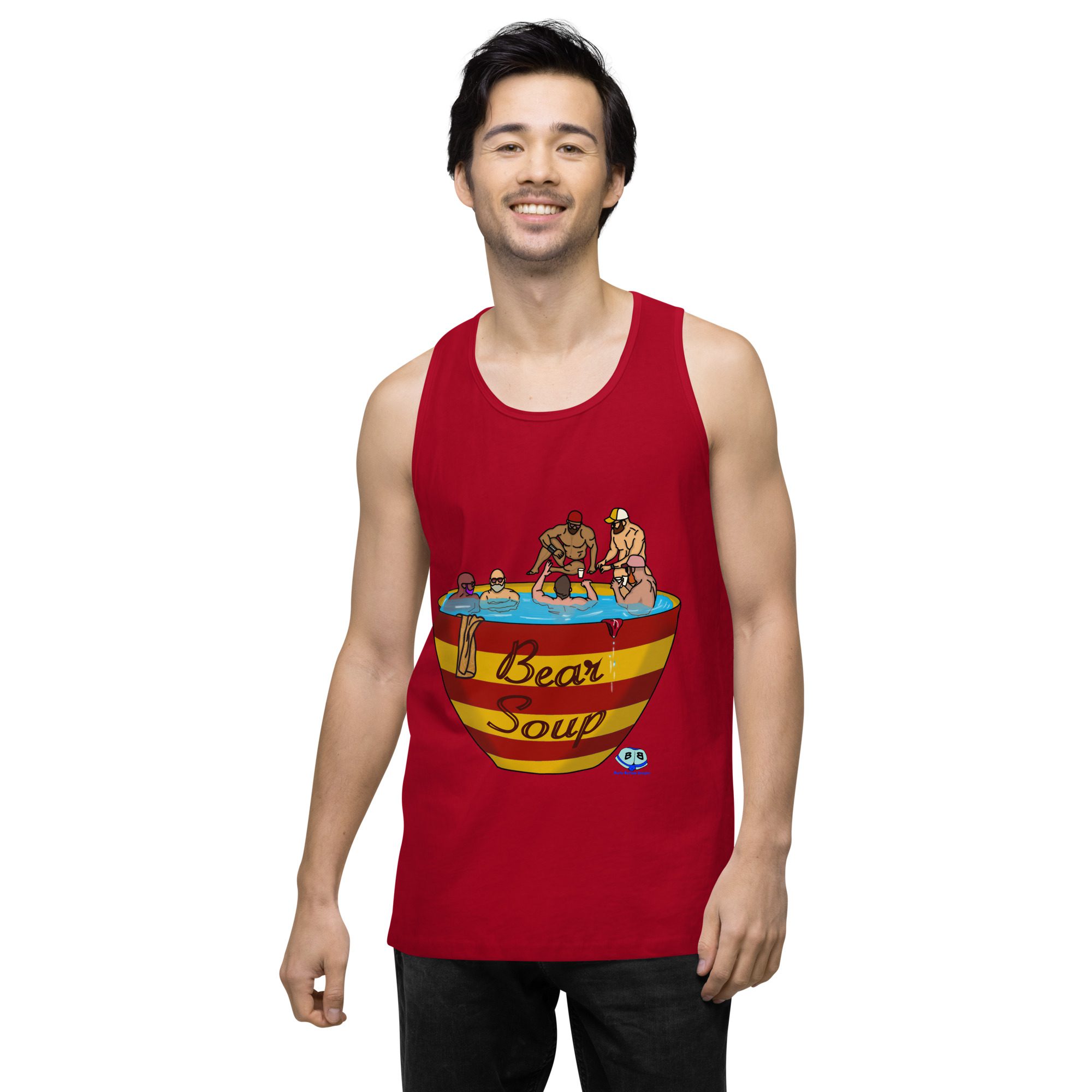 Men’s premium tank top - Bear Soup - Image 7