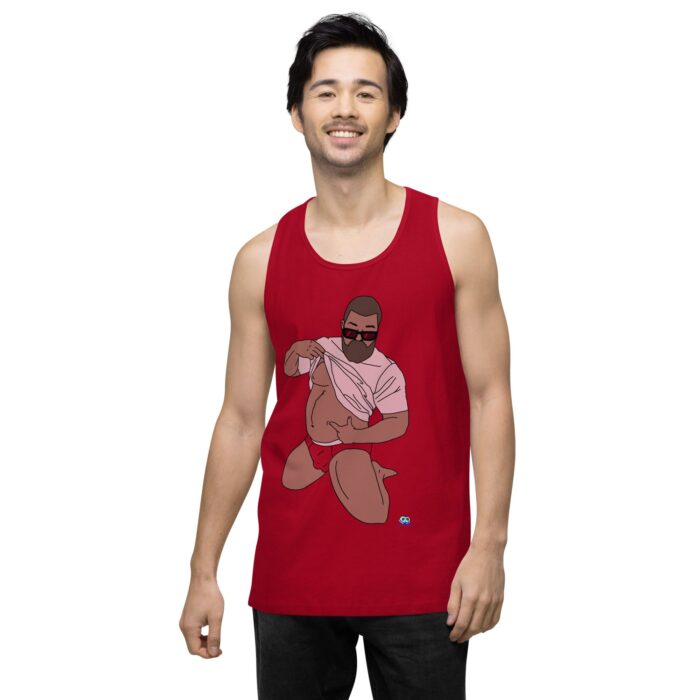 Men’s premium tank top - Belly Pride - Image 13
