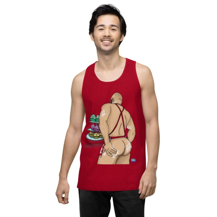 Men’s premium tank top - Cakes - Image 7