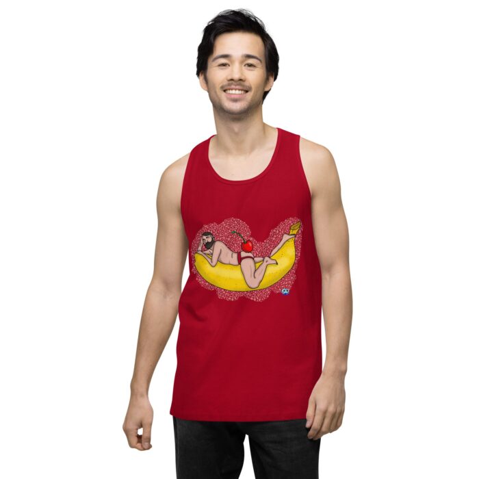 Men’s premium tank top - Cherry on Top - Image 13