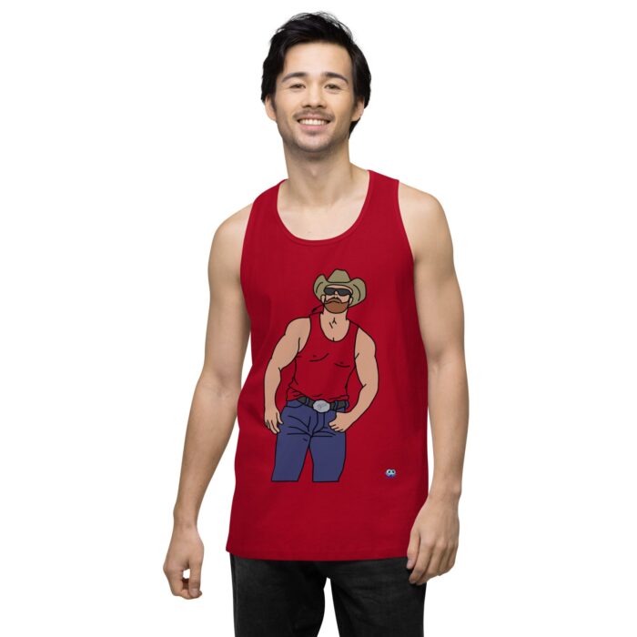 Men’s premium tank top - Cowboy Blues - Image 6
