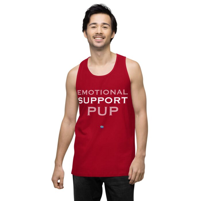 Men’s premium tank top - Emotional Support Pup - Image 7