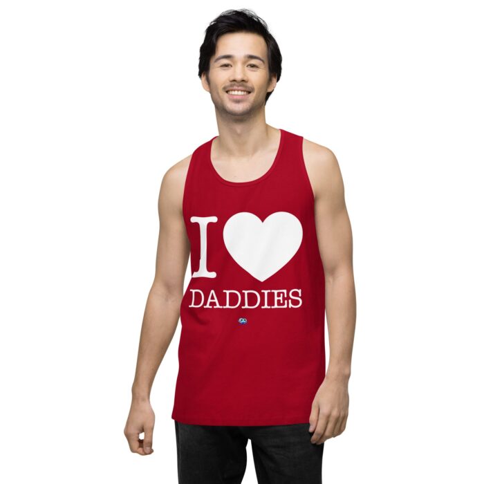 Men’s premium tank top - I Heart Daddies - Image 13