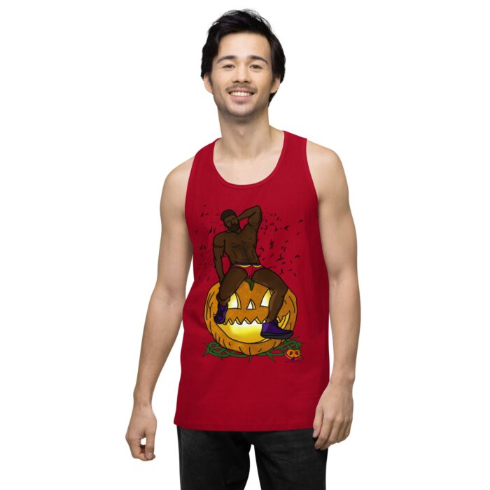 Men’s premium tank top - Jack O Lantern - Image 7
