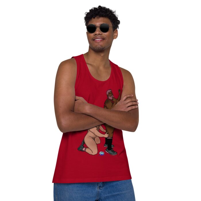 Men’s premium tank top  - Let's Get These Off - Image 11