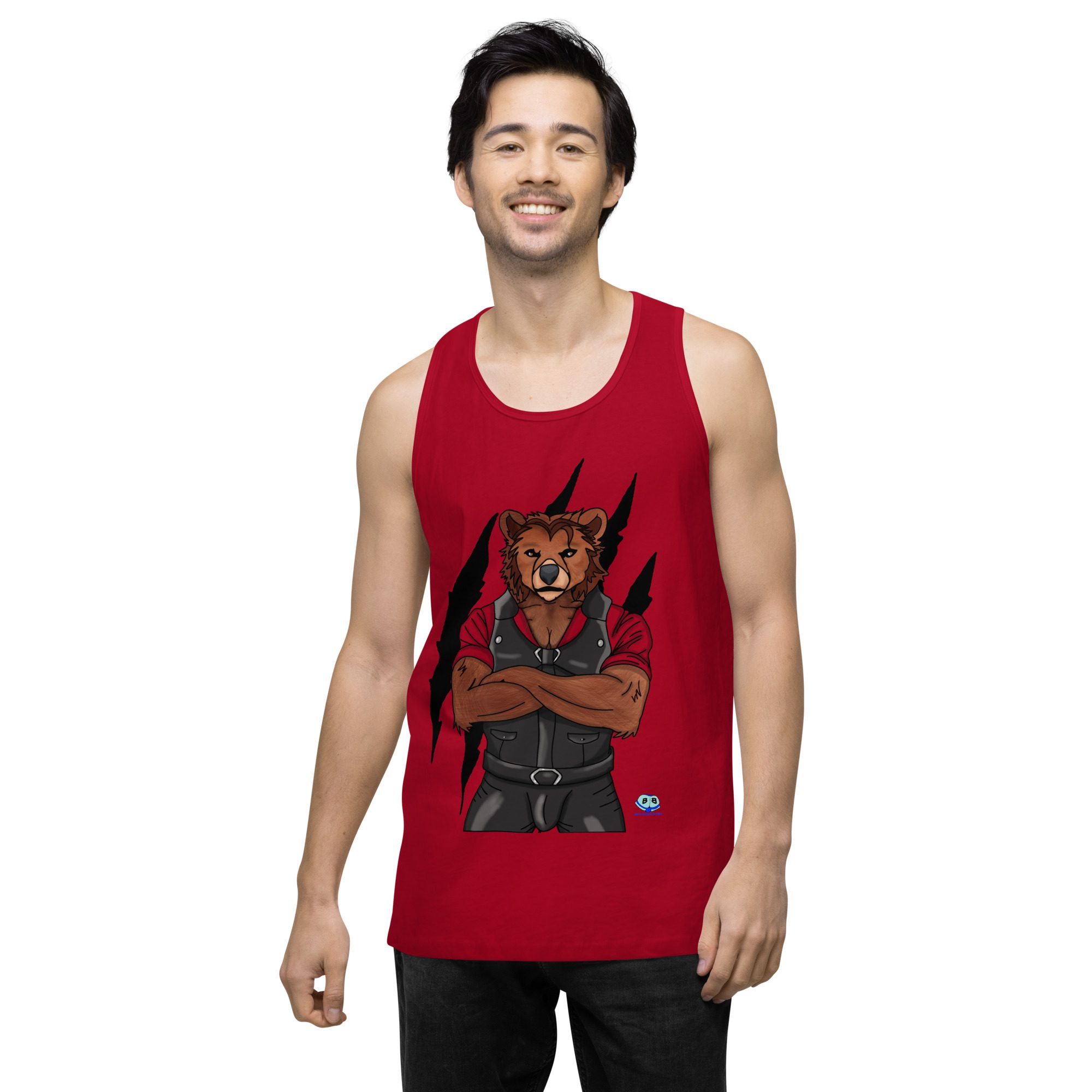 Men’s premium tank top - Mr. Bear - Image 7