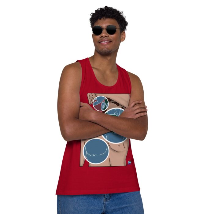 Men’s premium tank top - Negative Feelings - Image 7