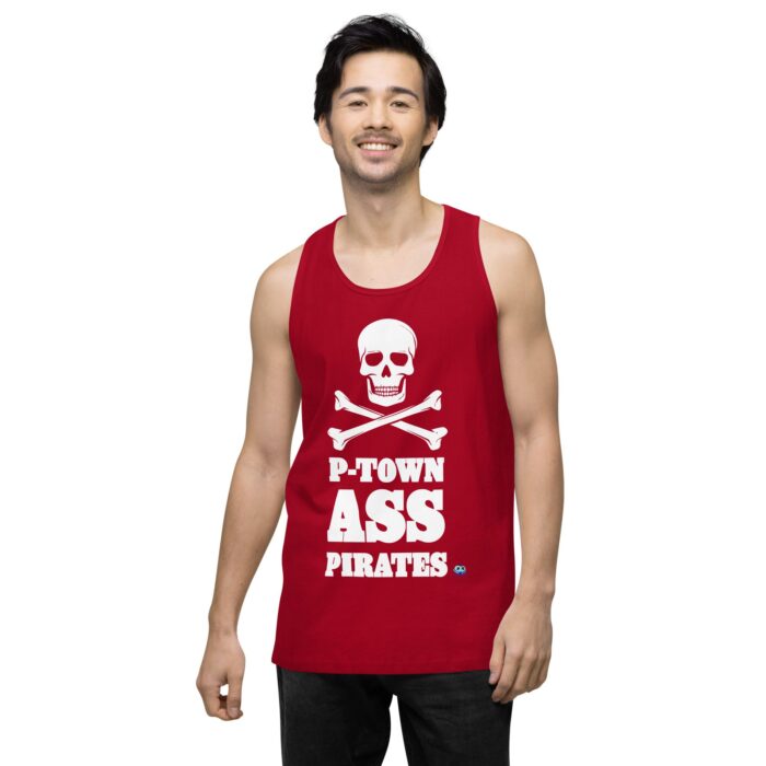 Men’s premium tank top - P-Town Ass Pirates - Image 12
