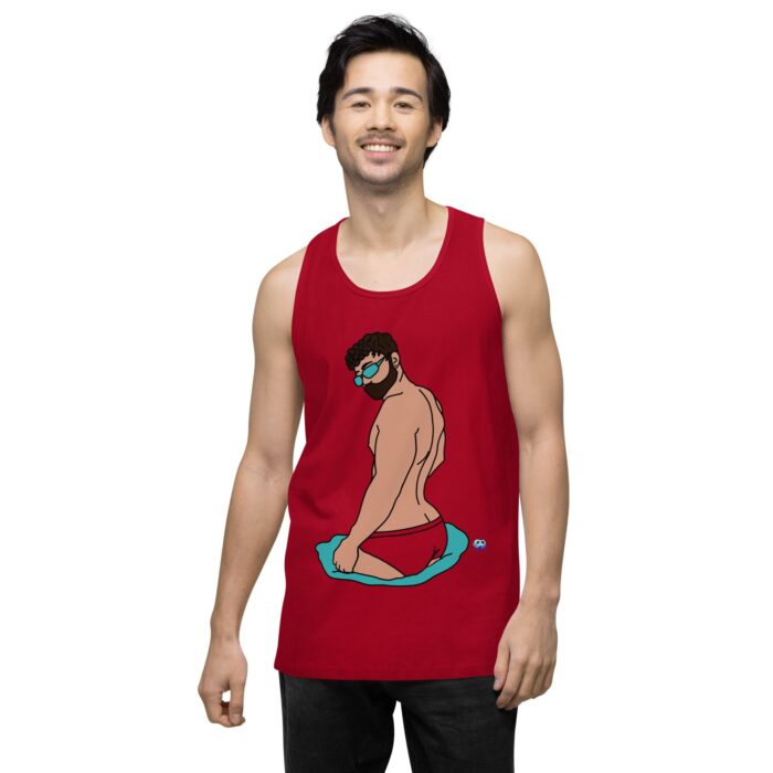 Men’s premium tank top - Pool Boy - Image 12