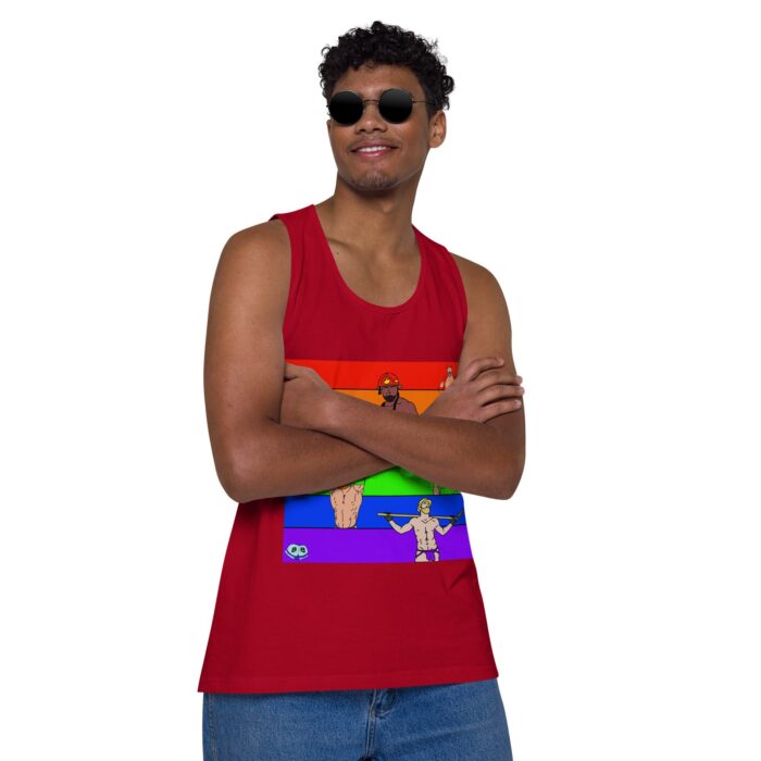 Men’s premium tank top - Pride Rows - Image 10