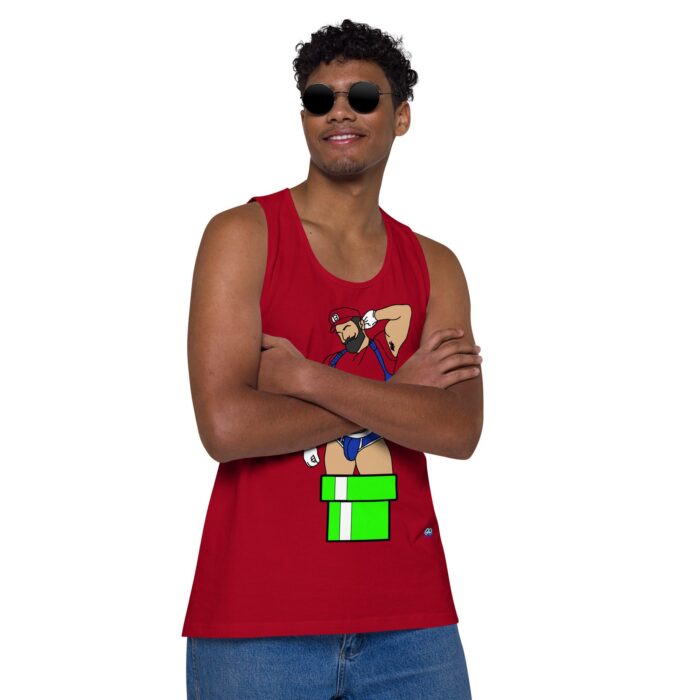 Men’s premium tank top - Warp Pipe Dreams - Image 10