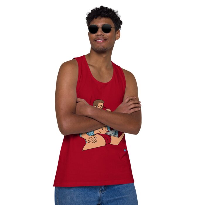 Men’s premium tank top - Work from Home - Image 11