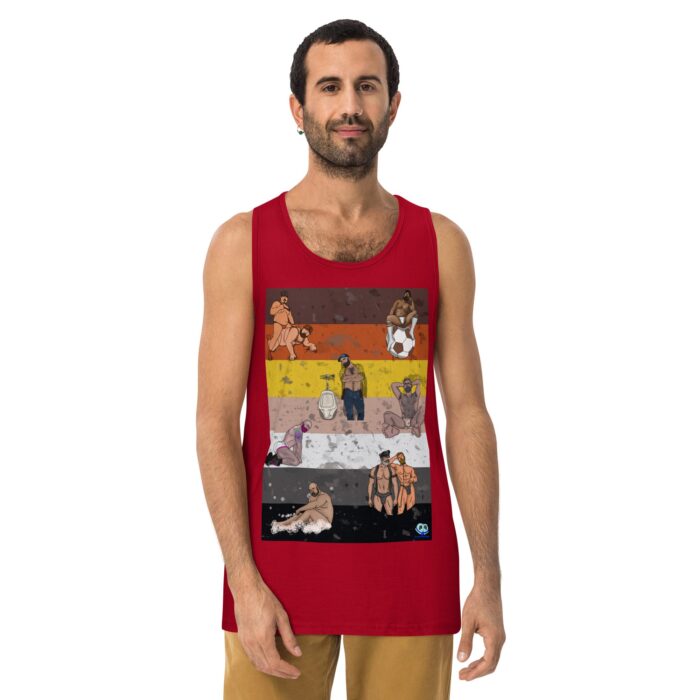Men’s premium tank top - Bear Collage - Image 6