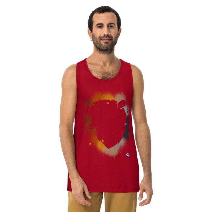 Men’s premium tank top - Bear Paint - Image 5