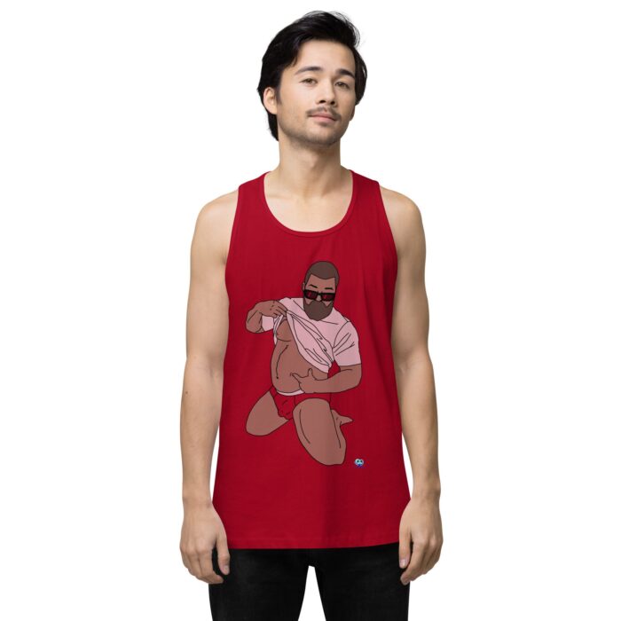 Men’s premium tank top - Belly Pride - Image 12