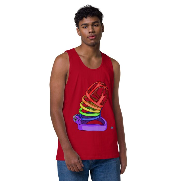 Men’s premium tank top - Chastity Cage - Image 6