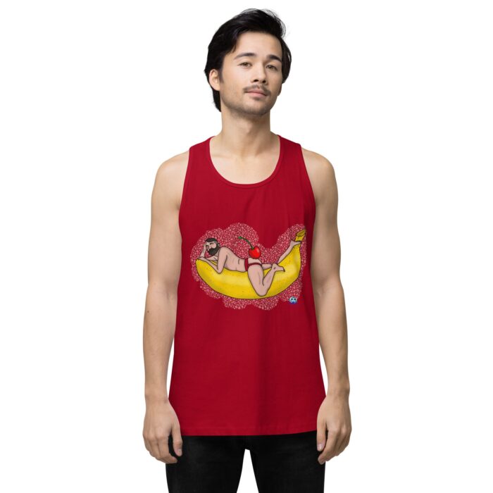 Men’s premium tank top - Cherry on Top - Image 12