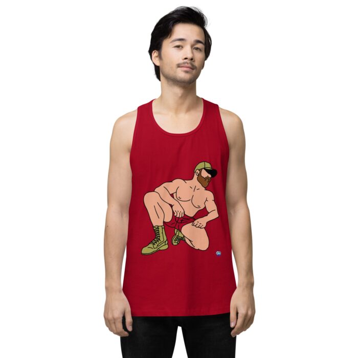Men’s premium tank top - Combat Boots - Image 6