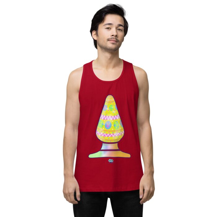 Men’s premium tank top - Easter Egg Butt Plug - Image 7