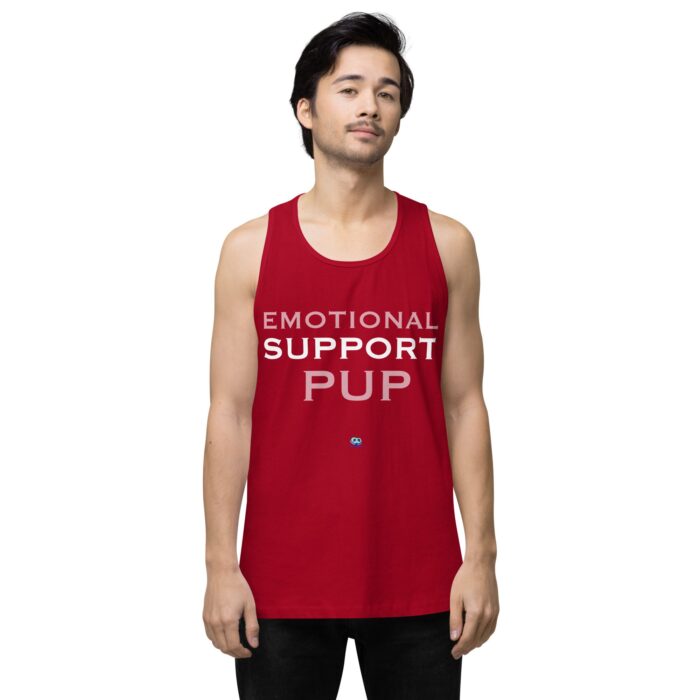 Men’s premium tank top - Emotional Support Pup - Image 6