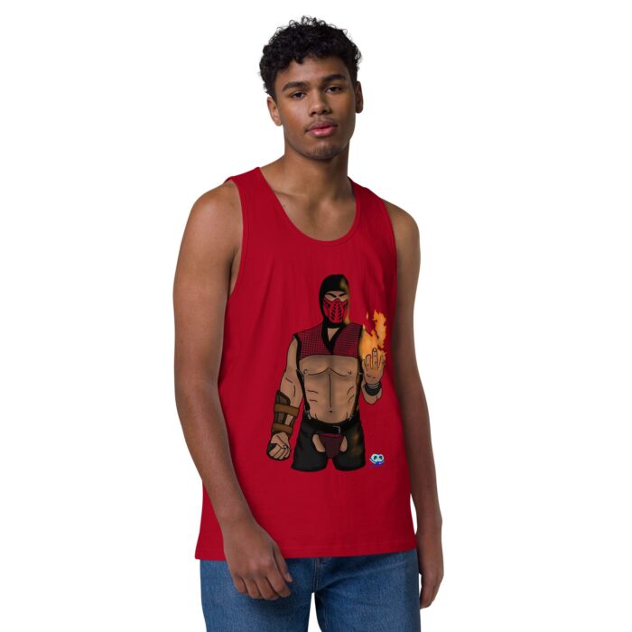 Men’s premium tank top - Finish Him - Image 10