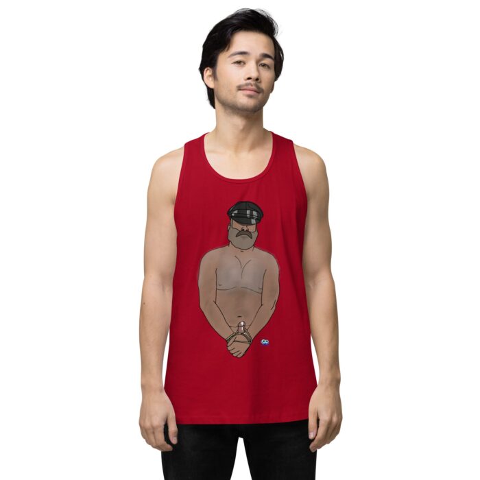 Men’s premium tank top - Hairy Daddy - Image 12