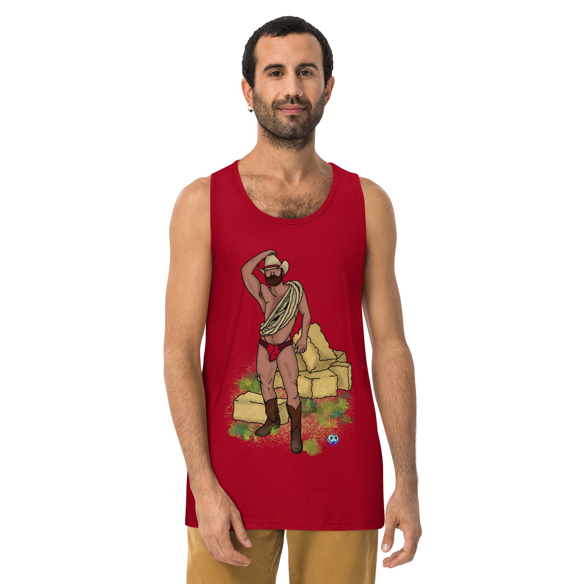 Men’s premium tank top - Hay Dude! - Image 4