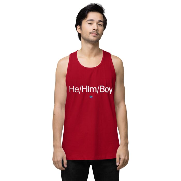 Men’s premium tank top - He/Him/Boy - Image 12