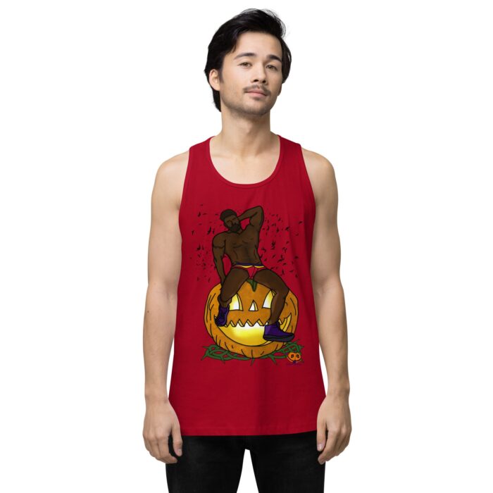 Men’s premium tank top - Jack O Lantern - Image 6