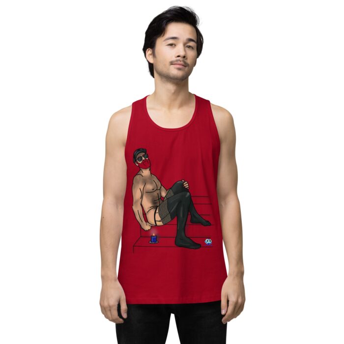 Men’s premium tank top - Leather and Lace - Image 12