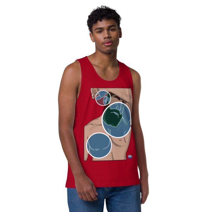 Men’s premium tank top - Negative Feelings - Image 6