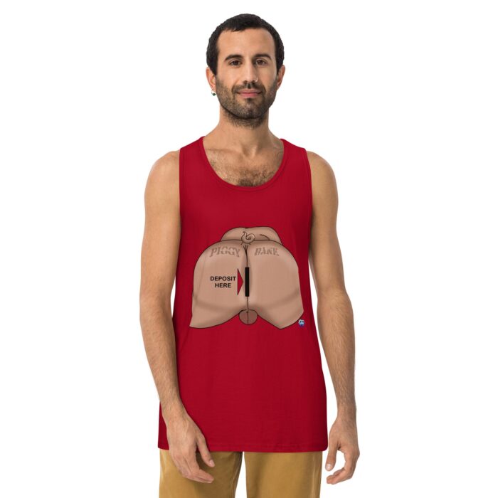 Men’s premium tank top - Piggy Bank - Image 6