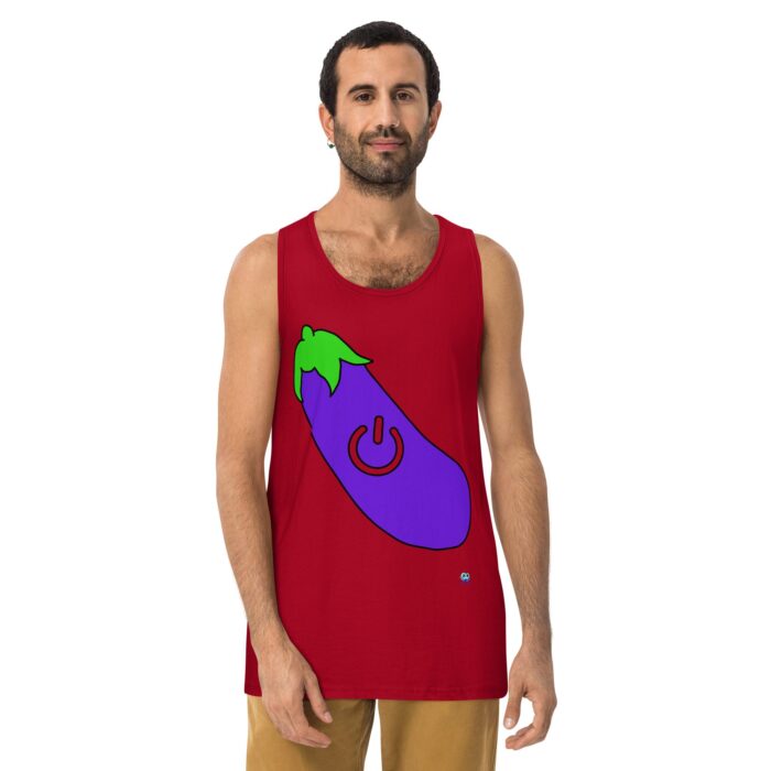 Men’s premium tank top - Power Top / Eggplant - Image 6