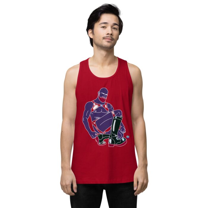 Men’s premium tank top - Rubber Daddy - Image 12