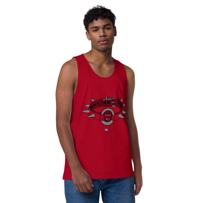 Men’s premium tank top - Spiked Collar - Image 10