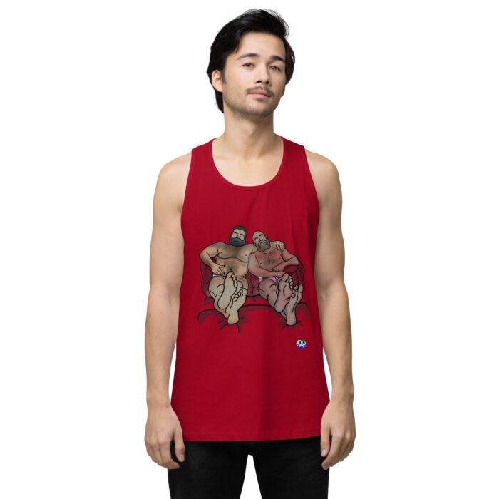 Men’s premium tank top - Staying In - Image 12