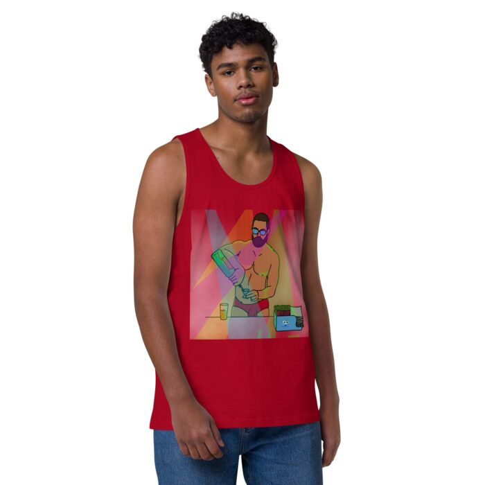 Men’s premium tank top - The Bartender - Image 10