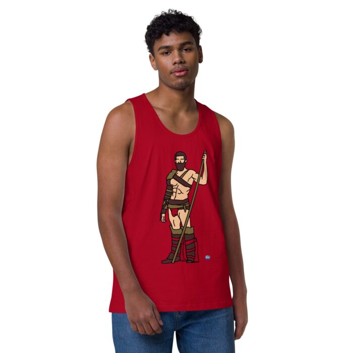 Men’s premium tank top - The Warrior - Image 10
