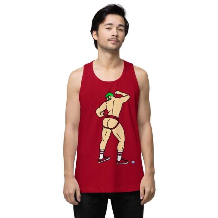 Men’s premium tank top - Up Against The Wall - Image 12