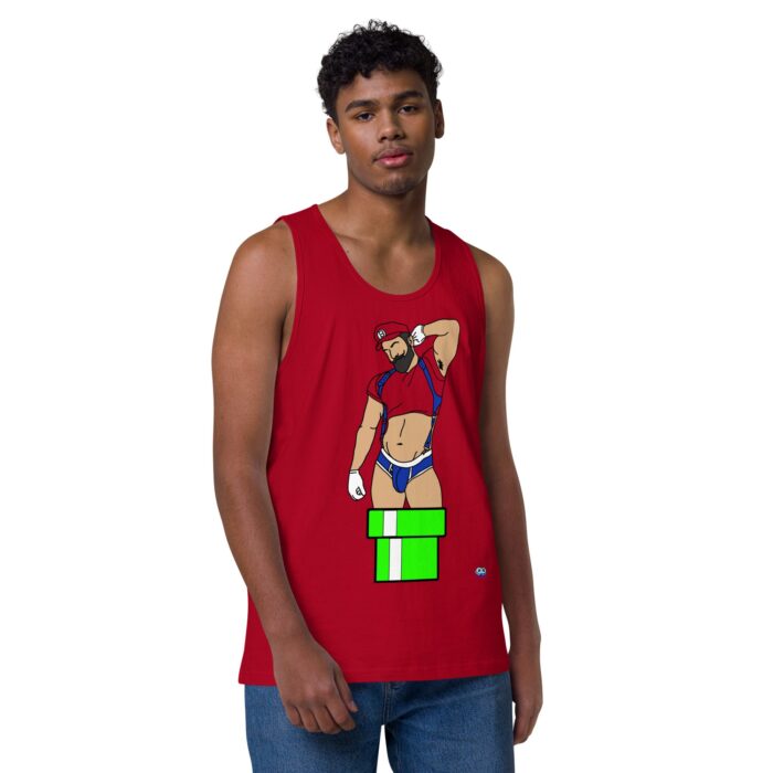 Men’s premium tank top - Warp Pipe Dreams - Image 9
